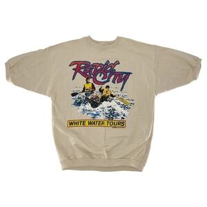 Sun Sportswear Rapid City Vintage 80s 90s White Water Rafting Shirt Size L